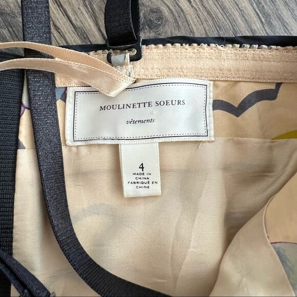 Moulinette Soeurs for Anthropologie Painted Lotus Dress size 4 - Picture 5 of 6